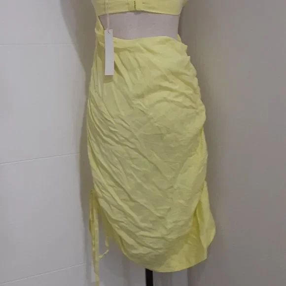 NWOT FOR LOVE & LEMONS YELLOW RANA MINI DRESS IN YELLOW - Picture 5 of 8